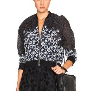 3.1 Philip Lim patchwork lace bomber jacket, 2